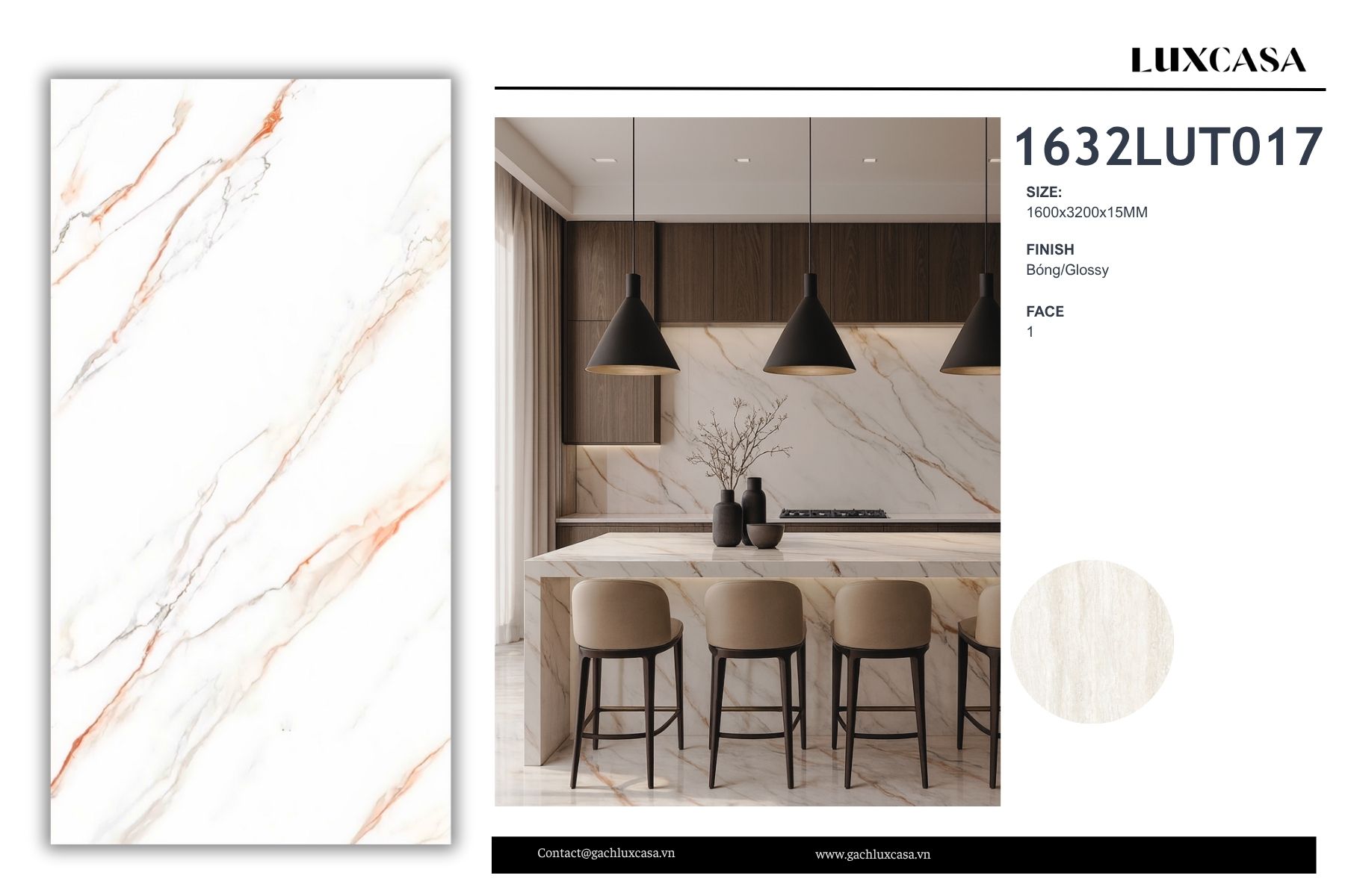 Đá nung kết 160X320X1.5 1632LUT017