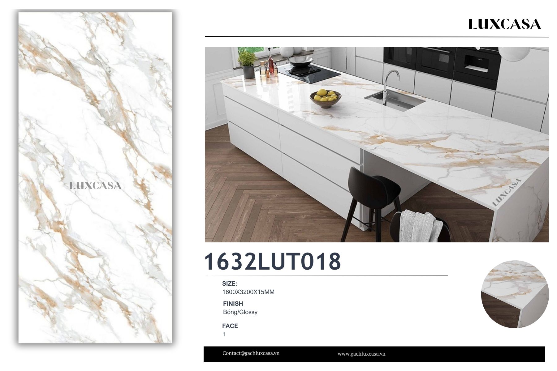 Đá nung kết 160X320X1.5 1632LUT018