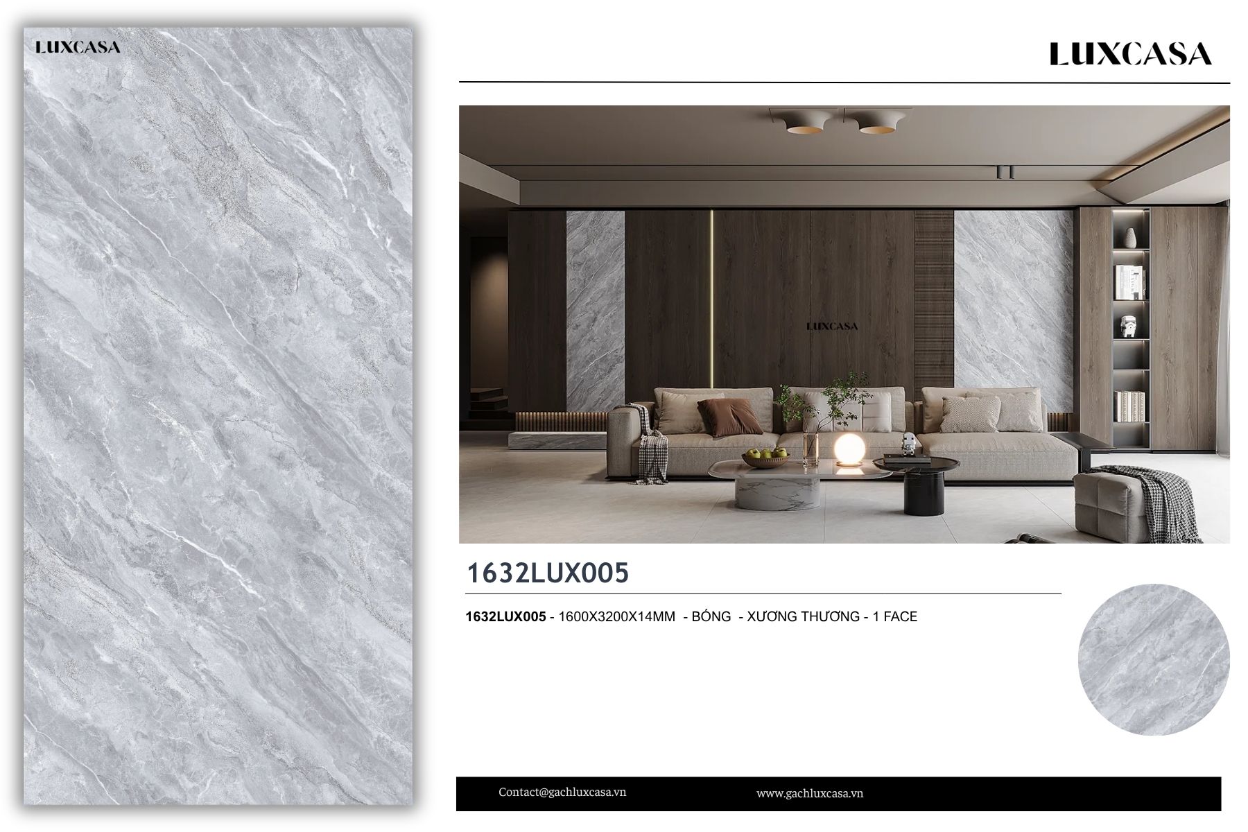 Đá nung kết 1632LUX005