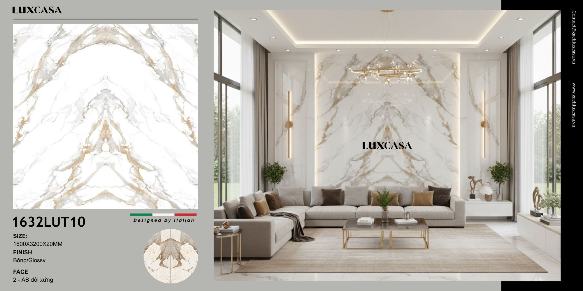 Đá nung kết Trung Quốc 140X320X1.5 1432LUT10