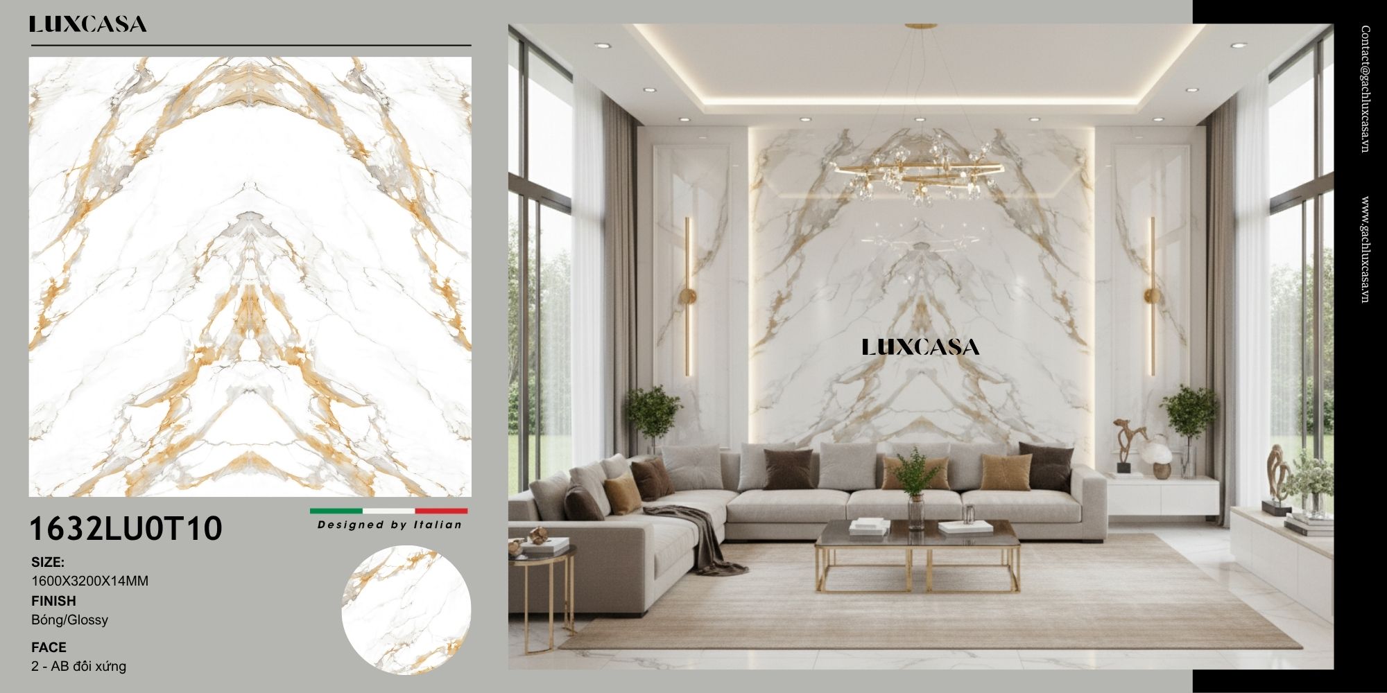 Đá nung kết Trung Quốc 160X320X1.4 1632LUT010
