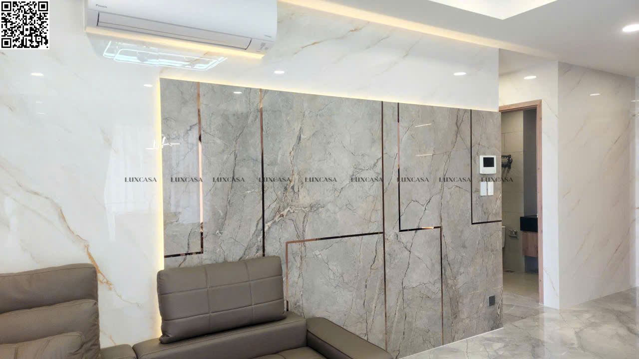 Đá nung kết khổ lớn 140x320x1.5 1432LUX02GY