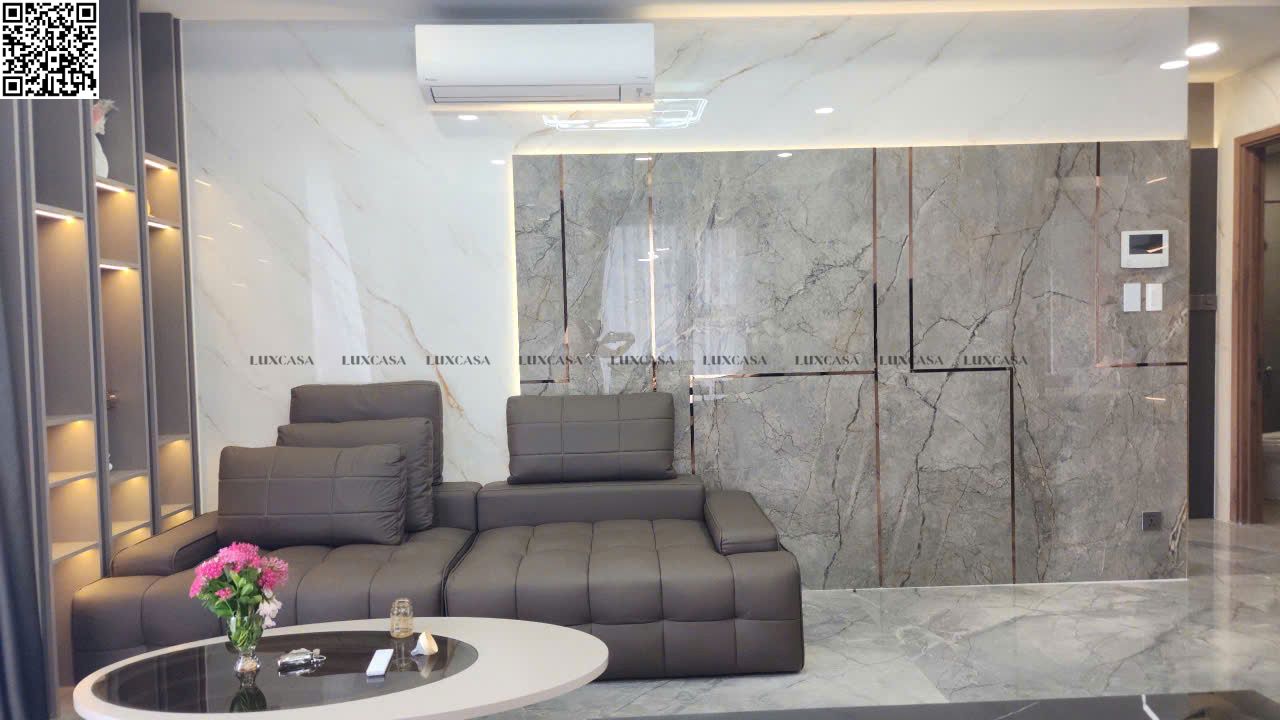 Đá nung kết khổ lớn 140x320x1.5 1432LUX02GY