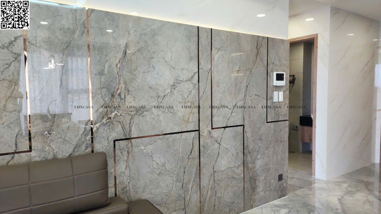 Đá nung kết khổ lớn 140x320x1.5 1432LUX02GY