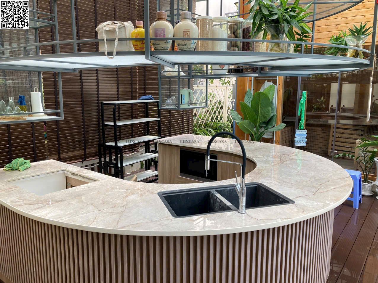 Đá nung kết khổ lớn 140x320x1.5 1432LUX02GY