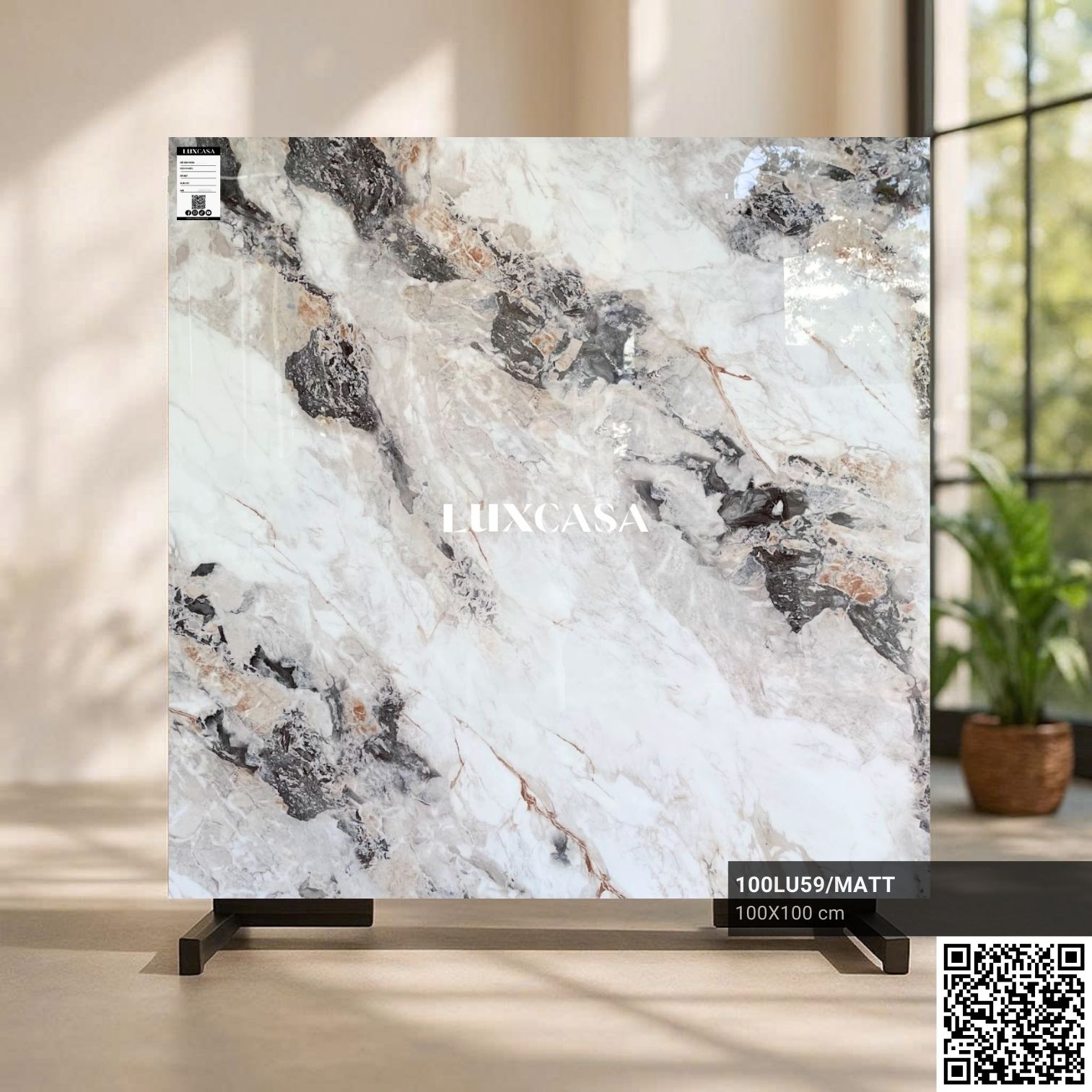 Gạch 1000×1000 đá trắng 100LU59
