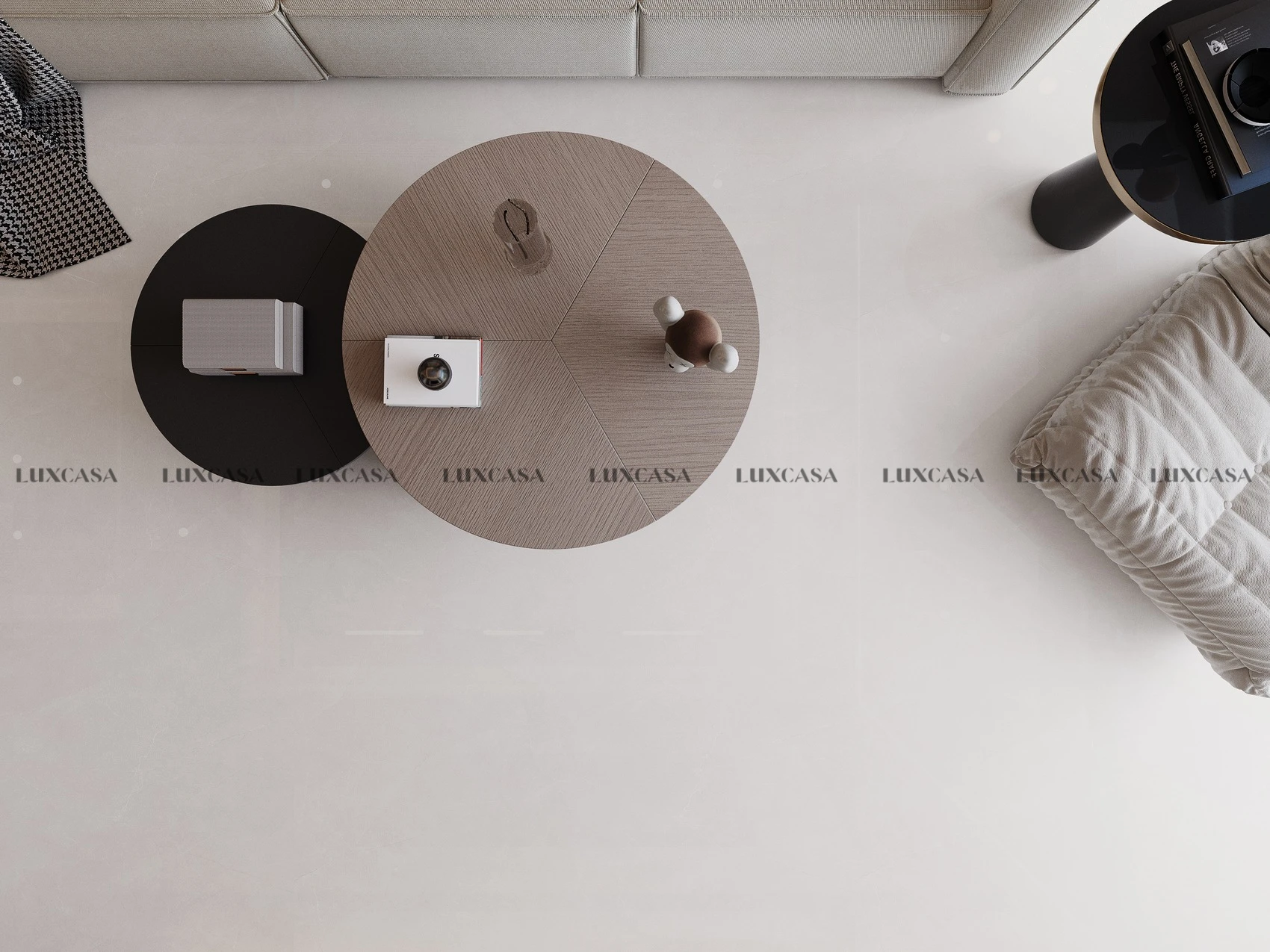Gạch 80x80 màu kem lát phòng khach 80LU805 (2)