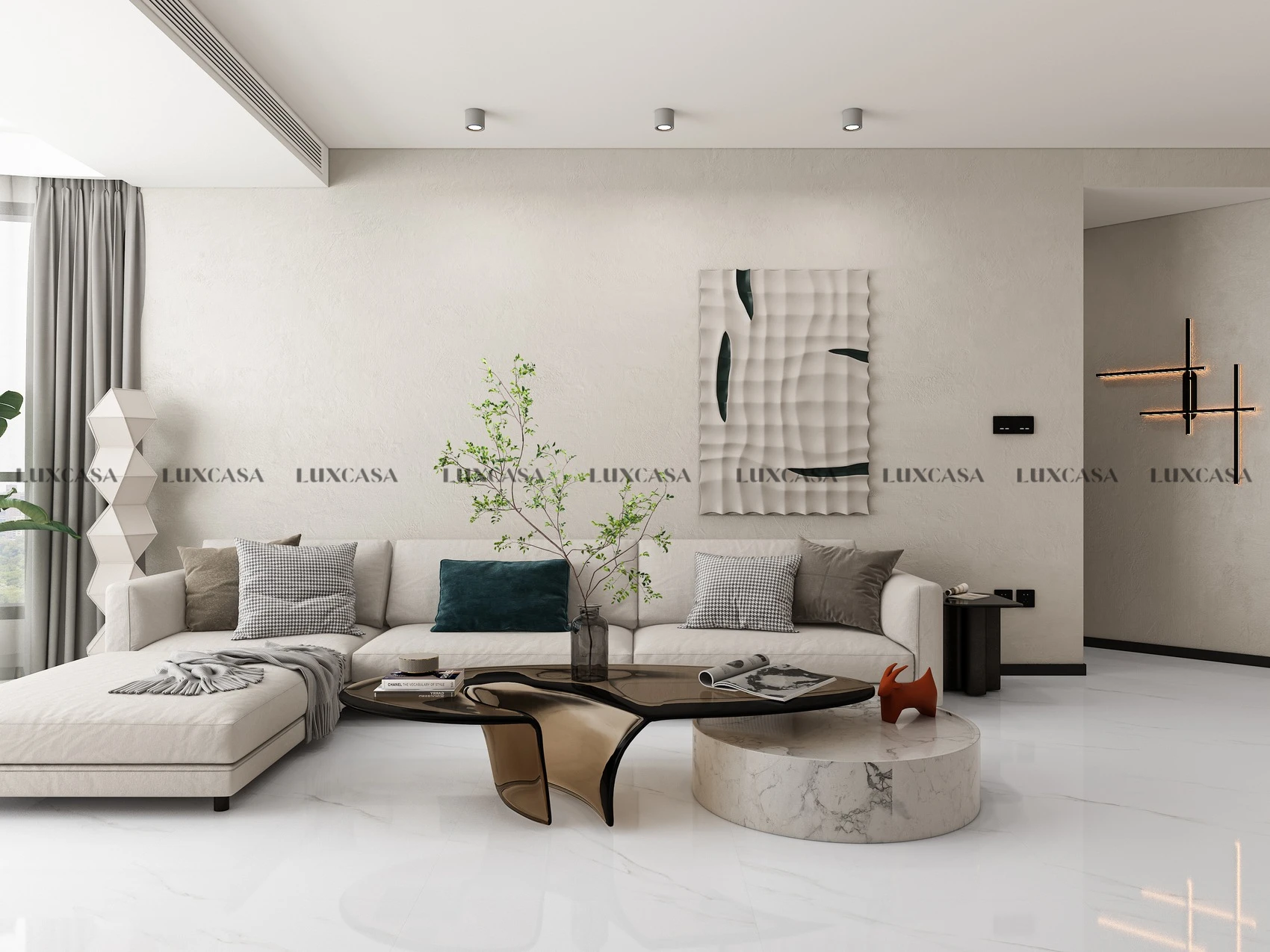 Gạch bóng 80x80 lát nền đẹp 80LU811