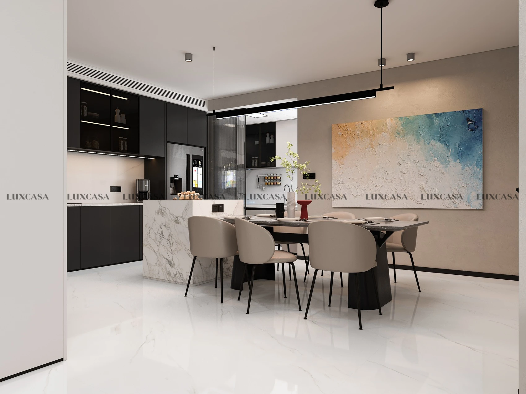 Gạch bóng 80x80 lát nền đẹp 80LU811