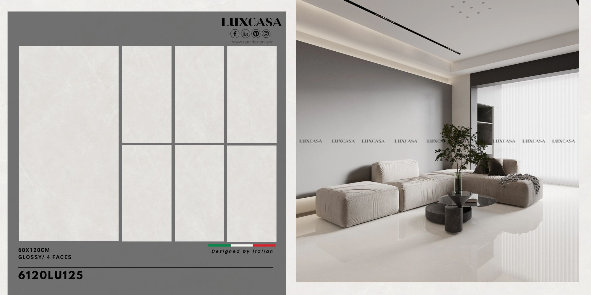 Gạch cao cấp 60×120 6120LU125