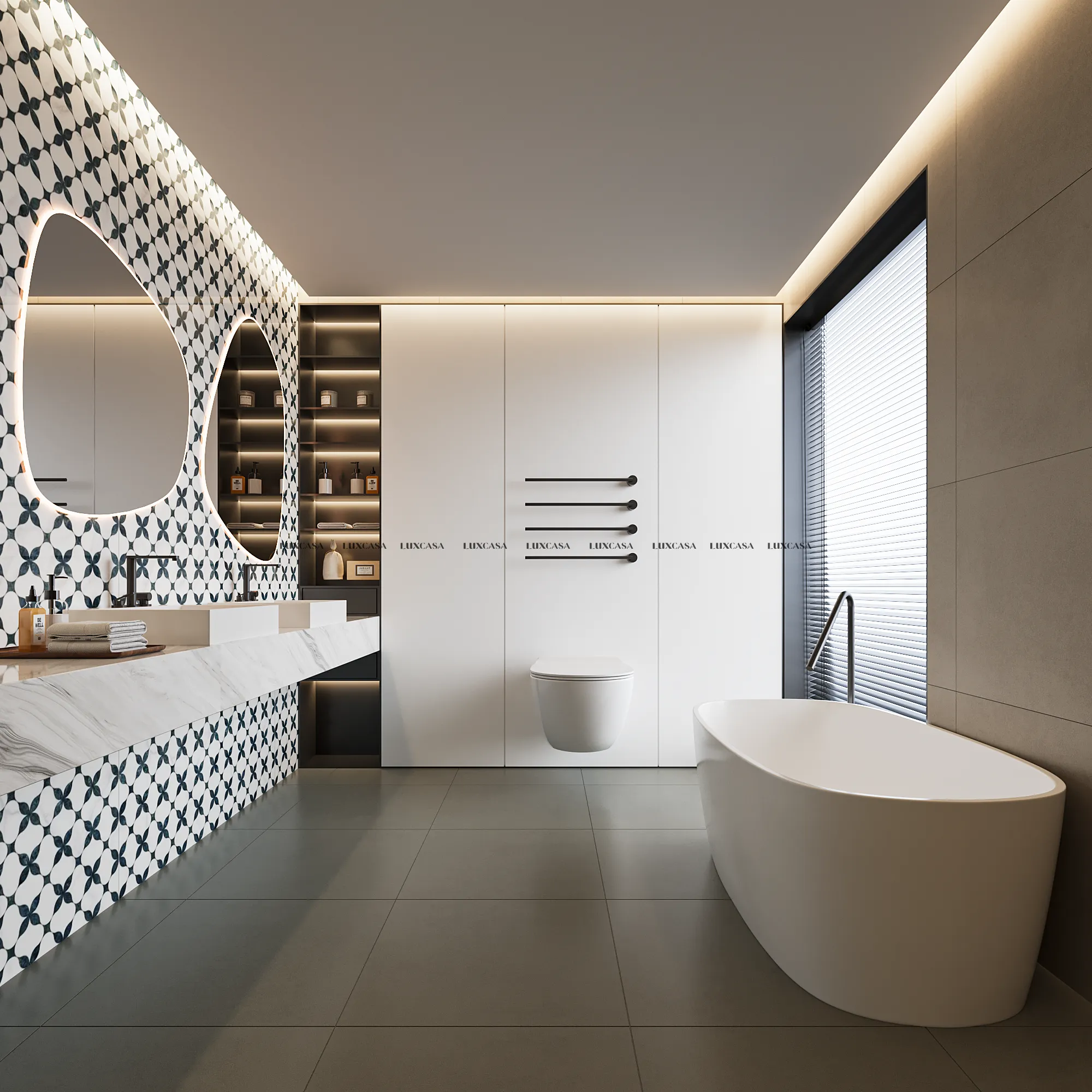 Gạch điểm nhấn nhà vệ sinh 60×120 612LU612D252