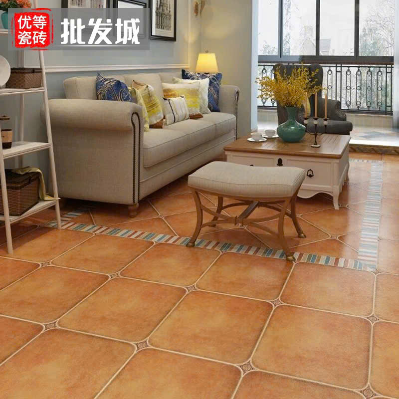 Gạch lát nền 50x50 giả cổ màu đỏ 500X