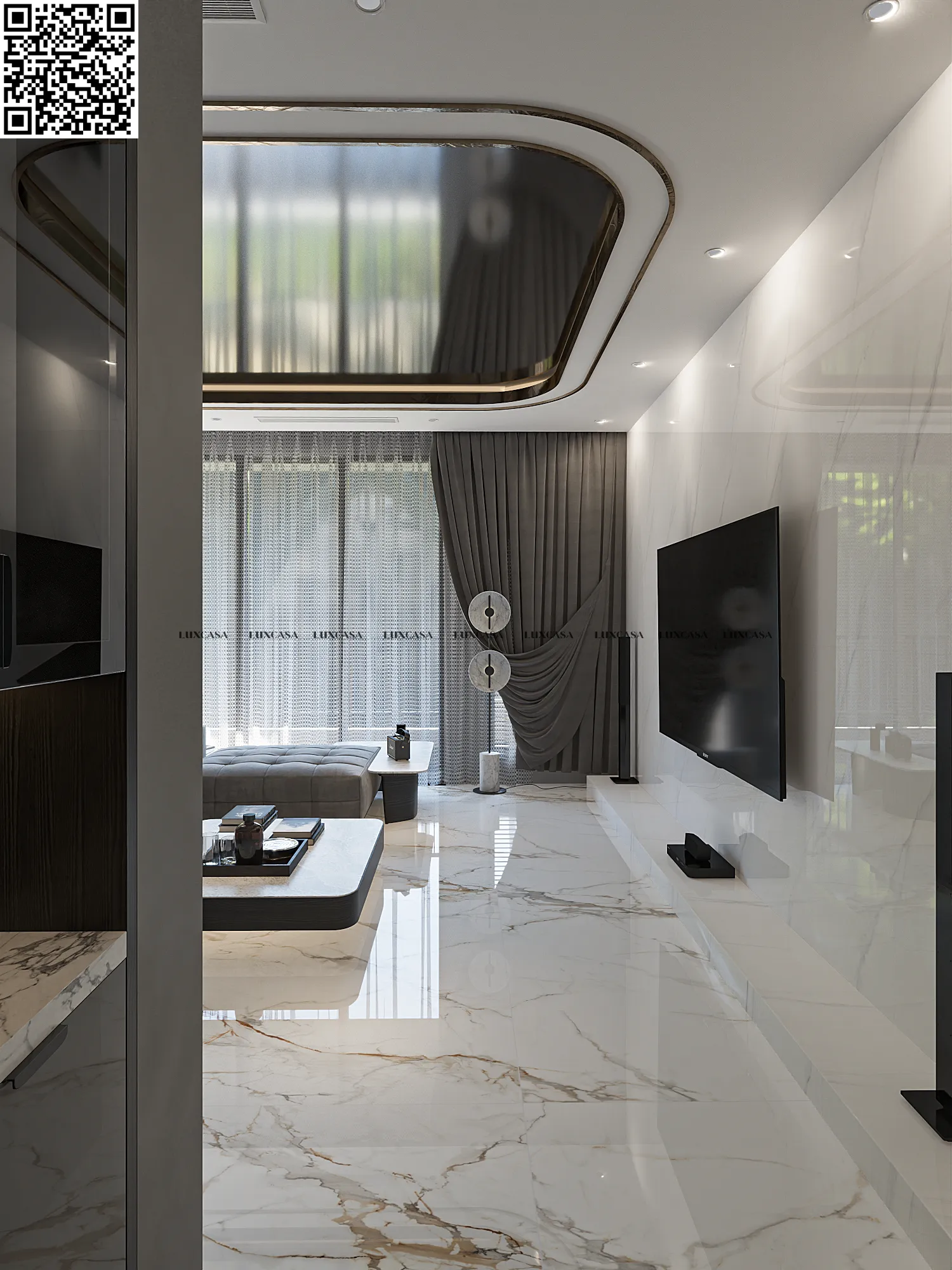 Gạch trắng bóng kính 60x120 612LU1211