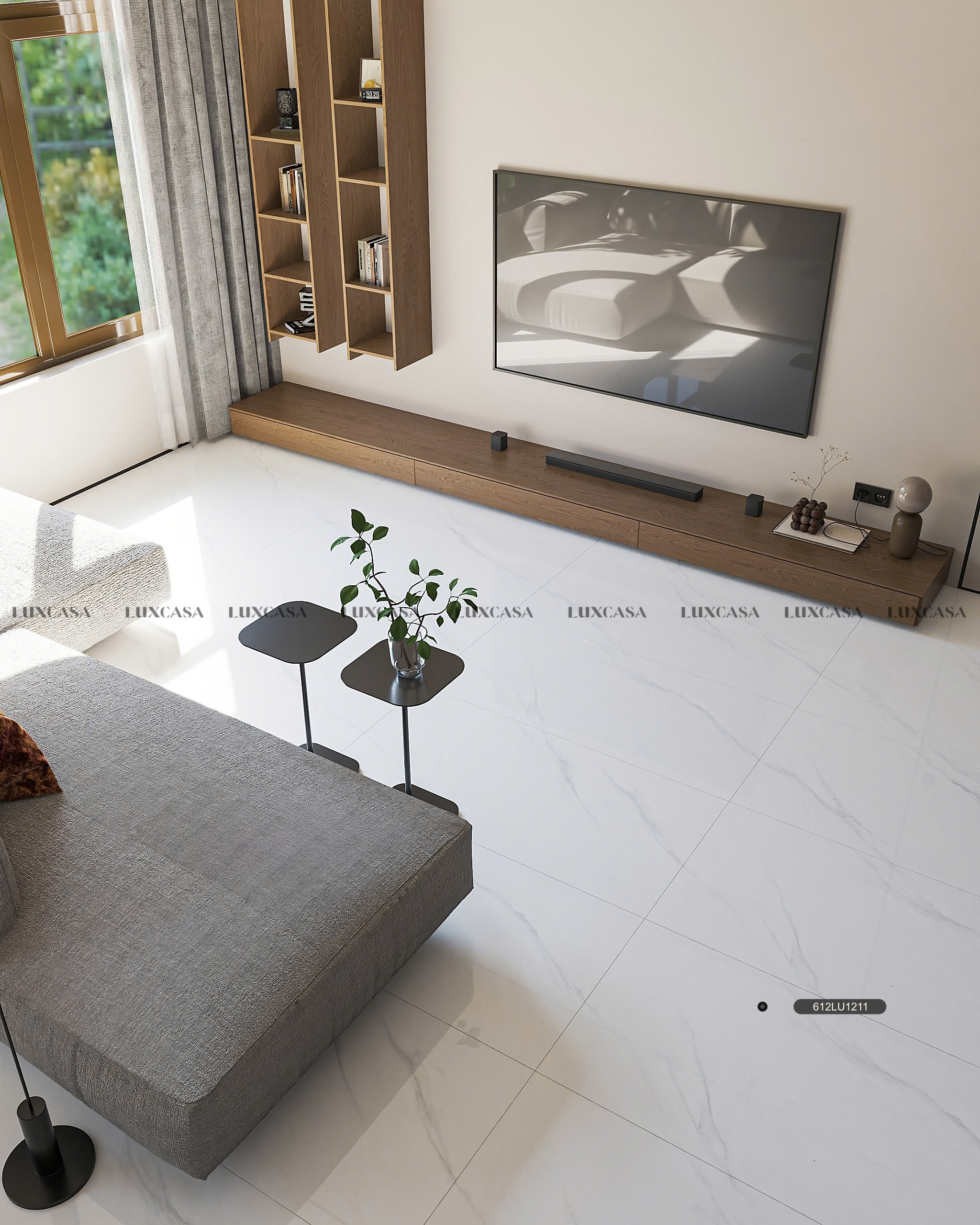 Gạch trắng bóng kính 60x120 612LU1211