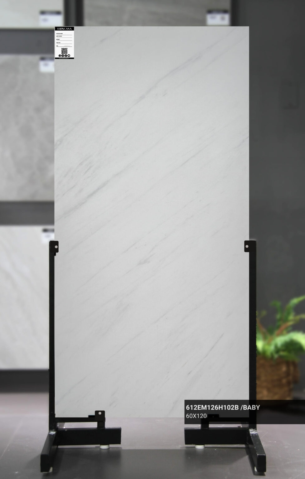 Gạch trắng vân khói 60x120