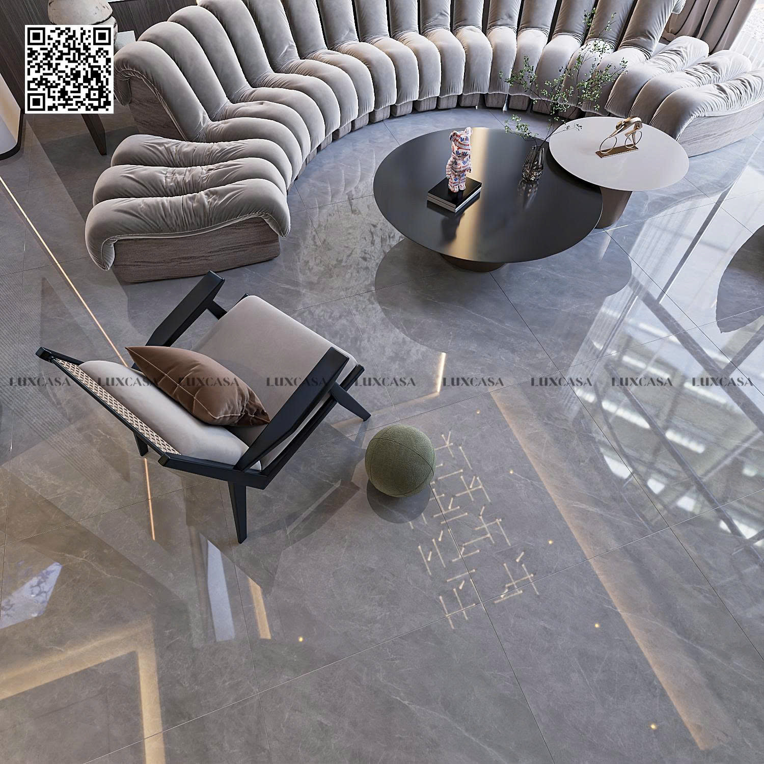 Gạch xám 80x80 bóng Trung Quốc 80LU809