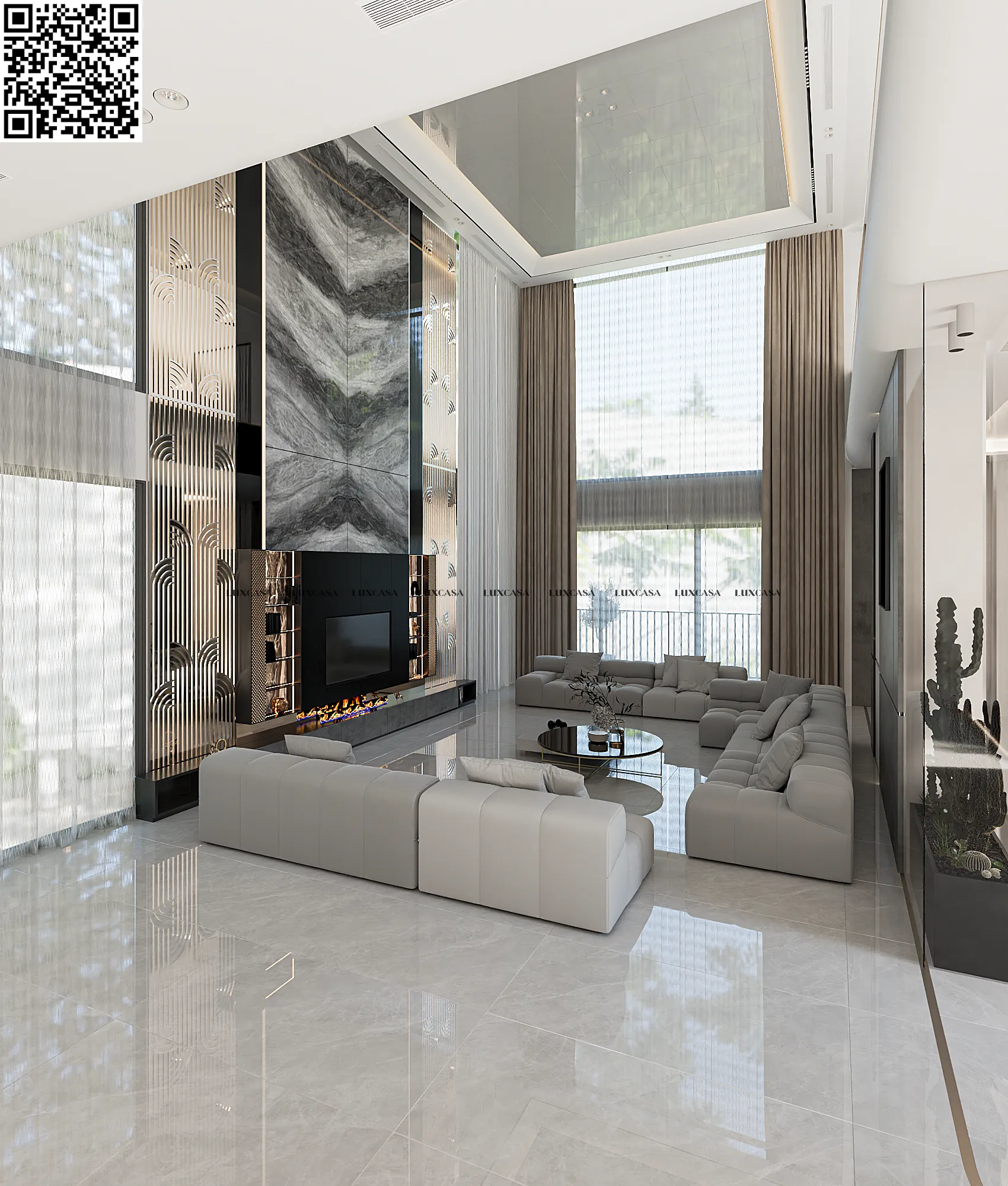 Gạch xám đá 600x1200 612LU123