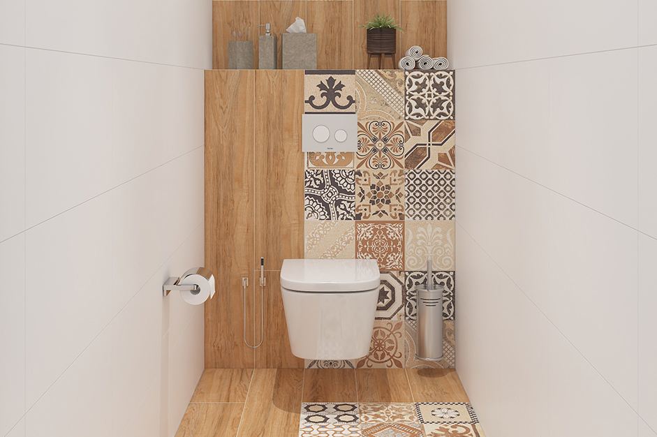 Mẫu gạch bông 30x30 lát nhà vệ sinh