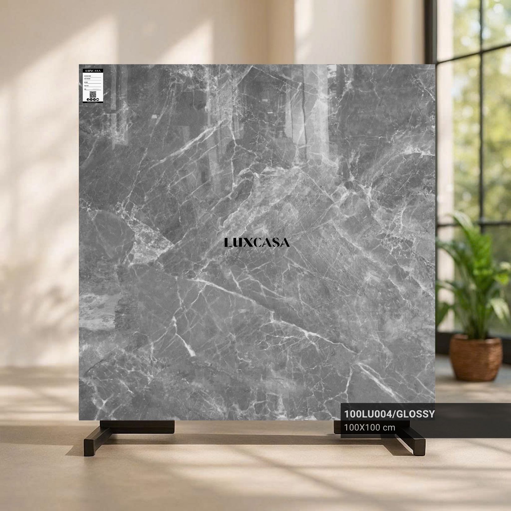 Gạch 1000x1000 vân đá xám 100LU004 (1)