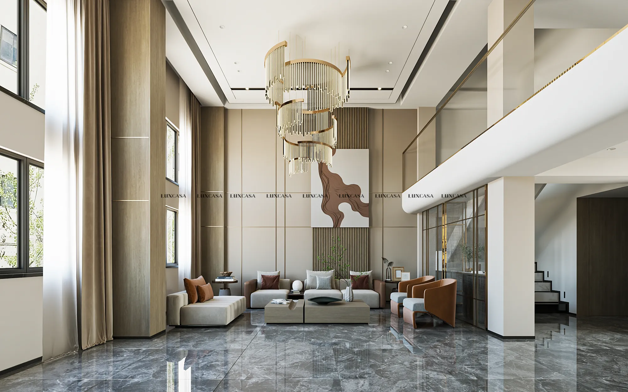 Gạch 1000x1000 vân đá xám 100LU004