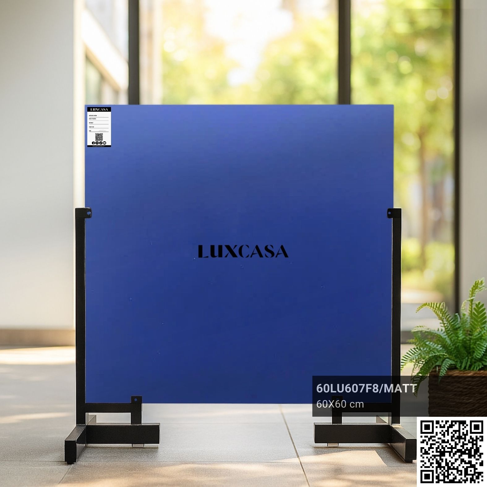 Gạch đơn sắc 60x60 xanh dương đậm