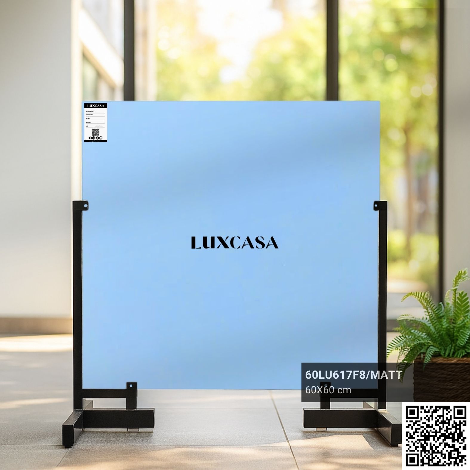 Gạch đơn sắc 60x60 xanh dương nhạt