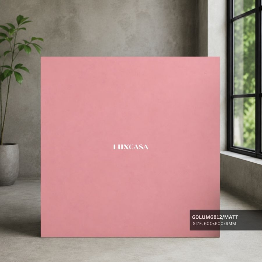 Gạch đơn sắc 60×60 màu hồng 60LUM6812
