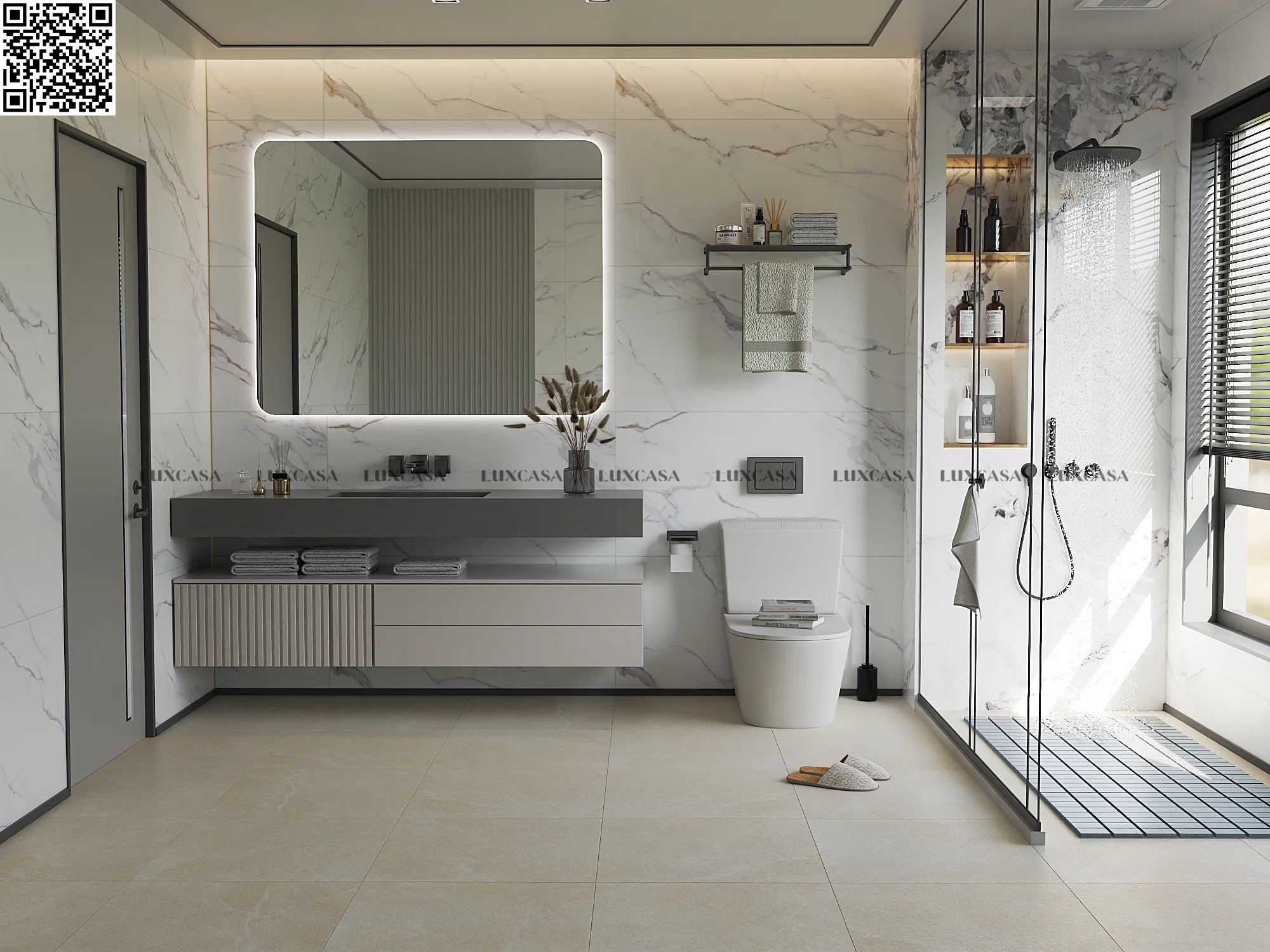 Gạch giả đá mờ 60x60 60LUA02Z