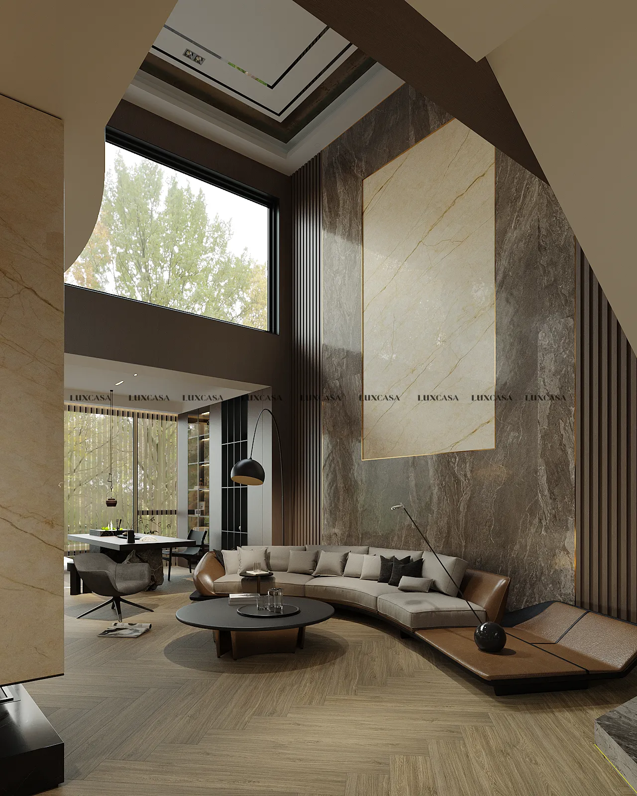 Gạch giả gỗ lát phòng khách 20x120 212LU212764 (1)