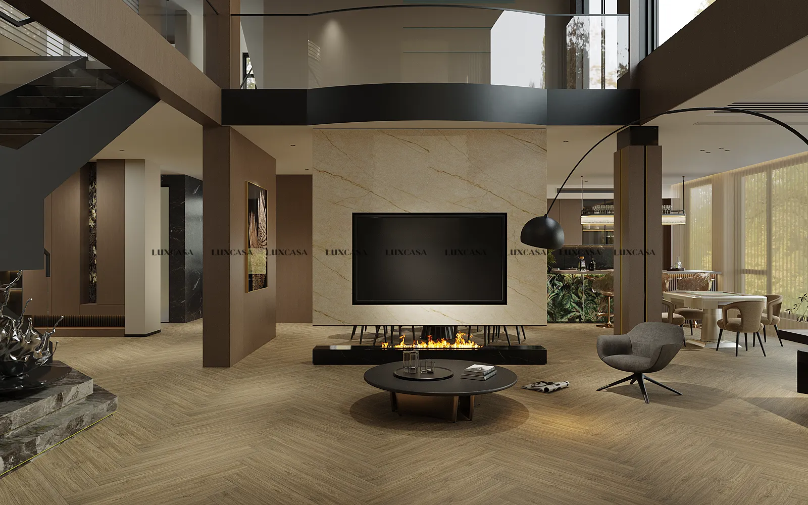 Gạch giả gỗ lát phòng khách 20x120 212LU212764 (2)