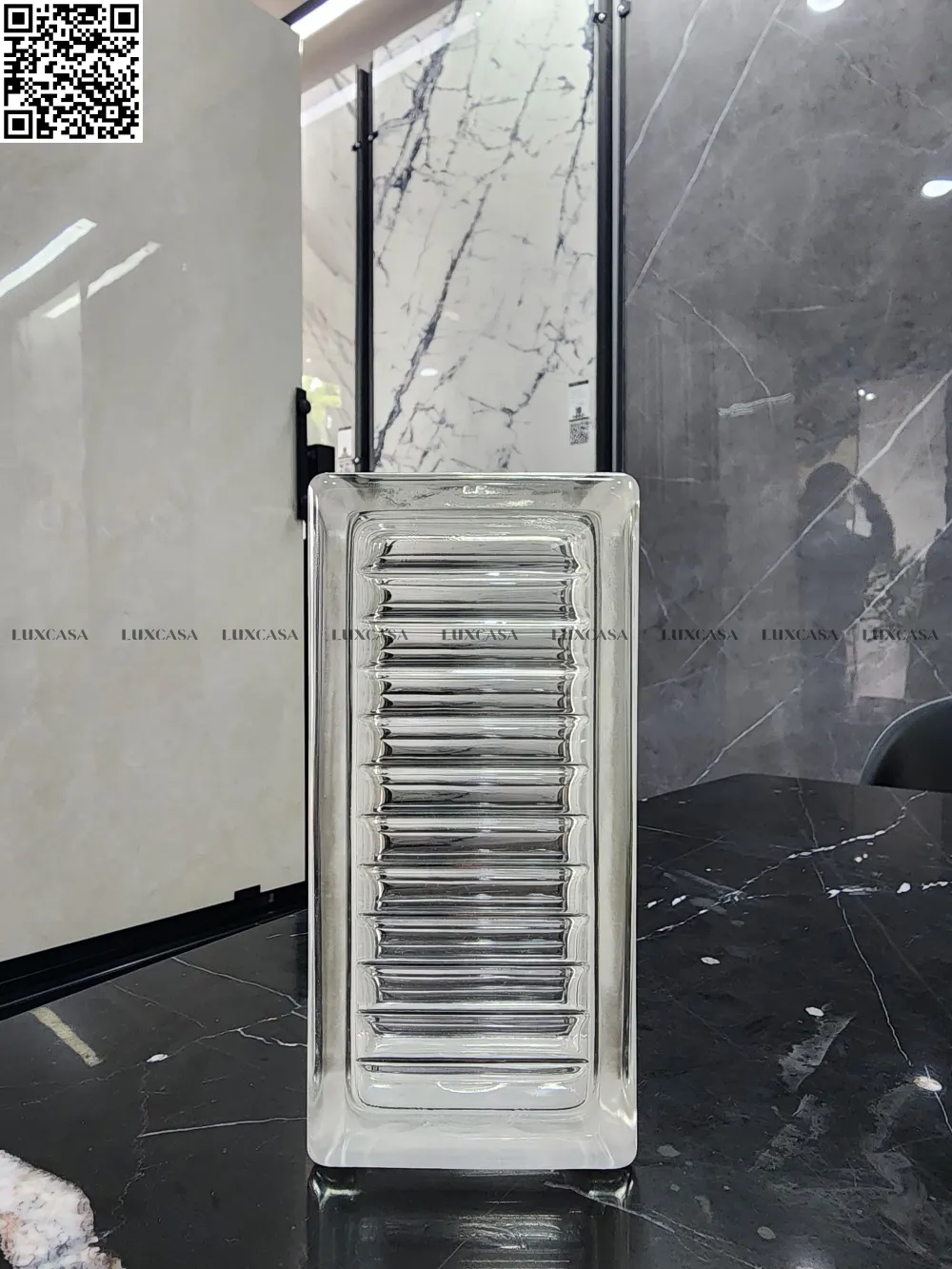 Gạch kính rỗng 9x19x8 mẫu 1