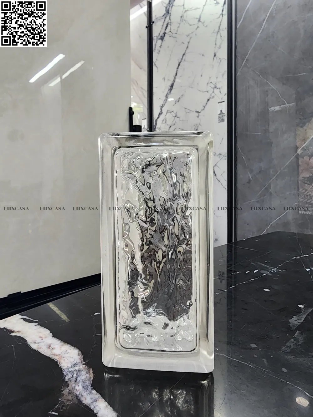 Gạch kính rỗng 9x19x8 mẫu 3
