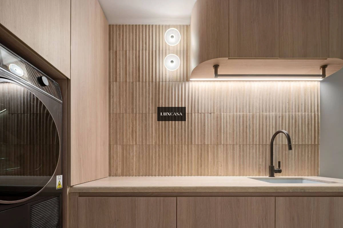 Gạch mosaic gốm màu vàng đất