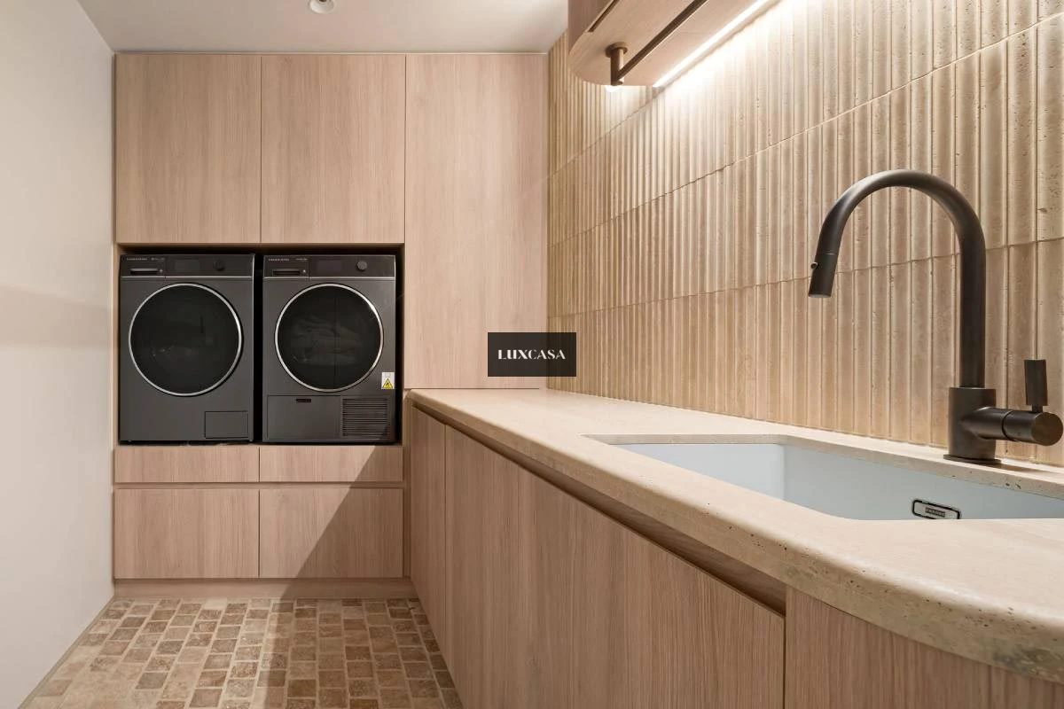 Gạch mosaic gốm màu vàng đất