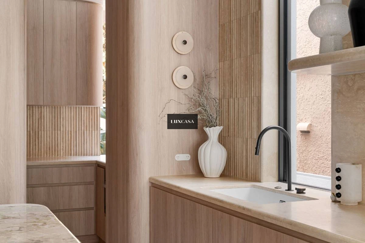 Gạch mosaic gốm màu vàng đất