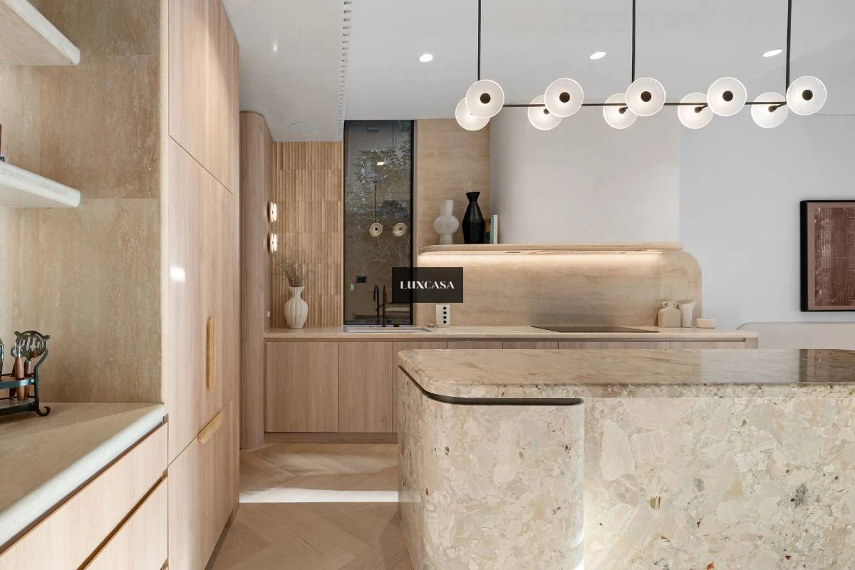 Gạch mosaic gốm màu vàng đất