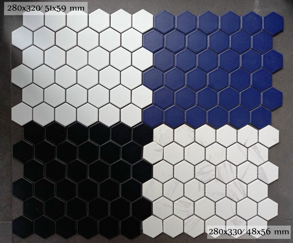 4 mẫu gạch mosaic lục giác tại Quận 1