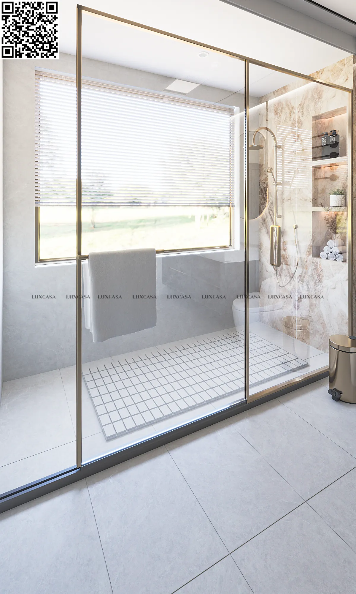 Gạch ốp nhà vệ sinh 400x800 480LU48010A