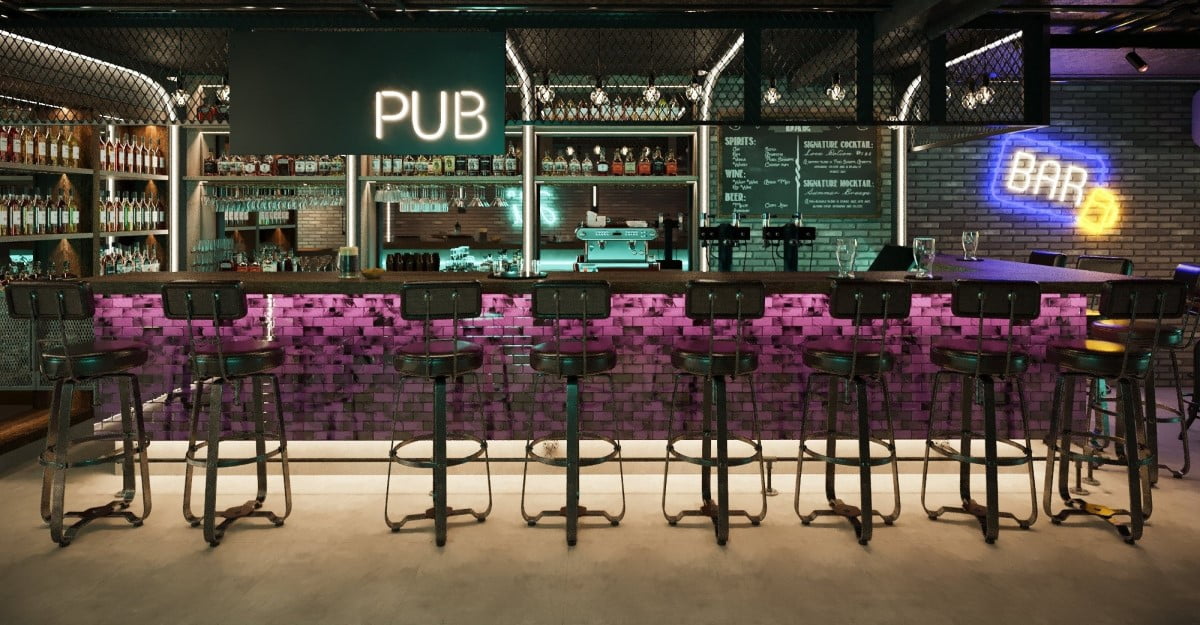 1 thiêt kế quán cafe tại Quận 10 lấy gạch từ Luxcasa
