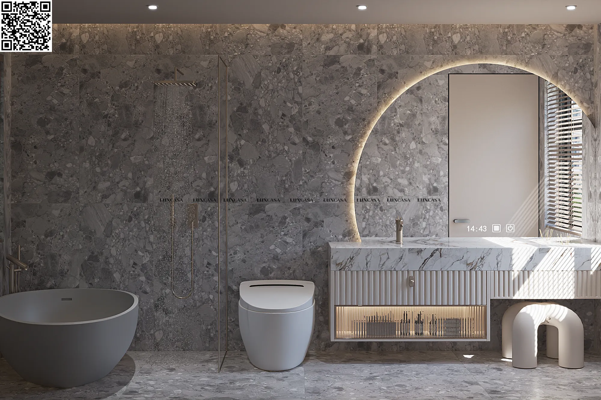 Gạch ốp wc 60x120 612LU6K16