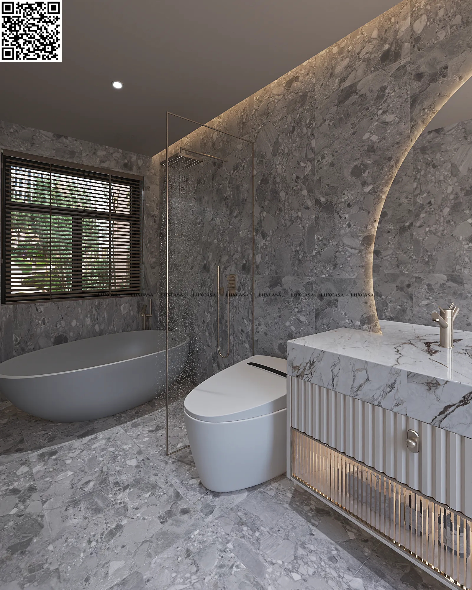 Gạch ốp wc 60x120 612LU6K16