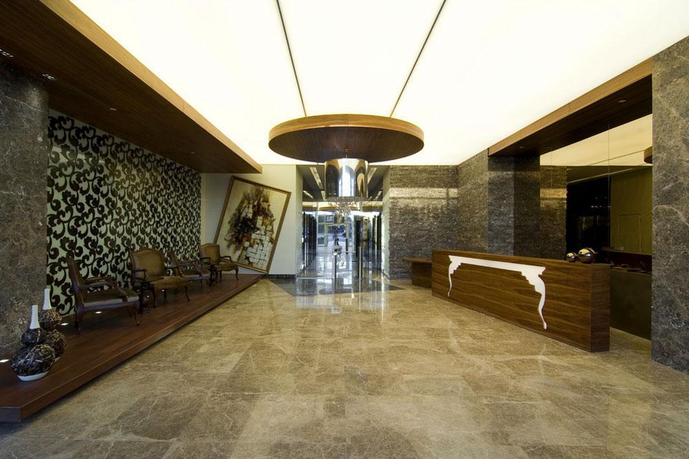 Gạch porcelain 1000x1000 lát khách sạn