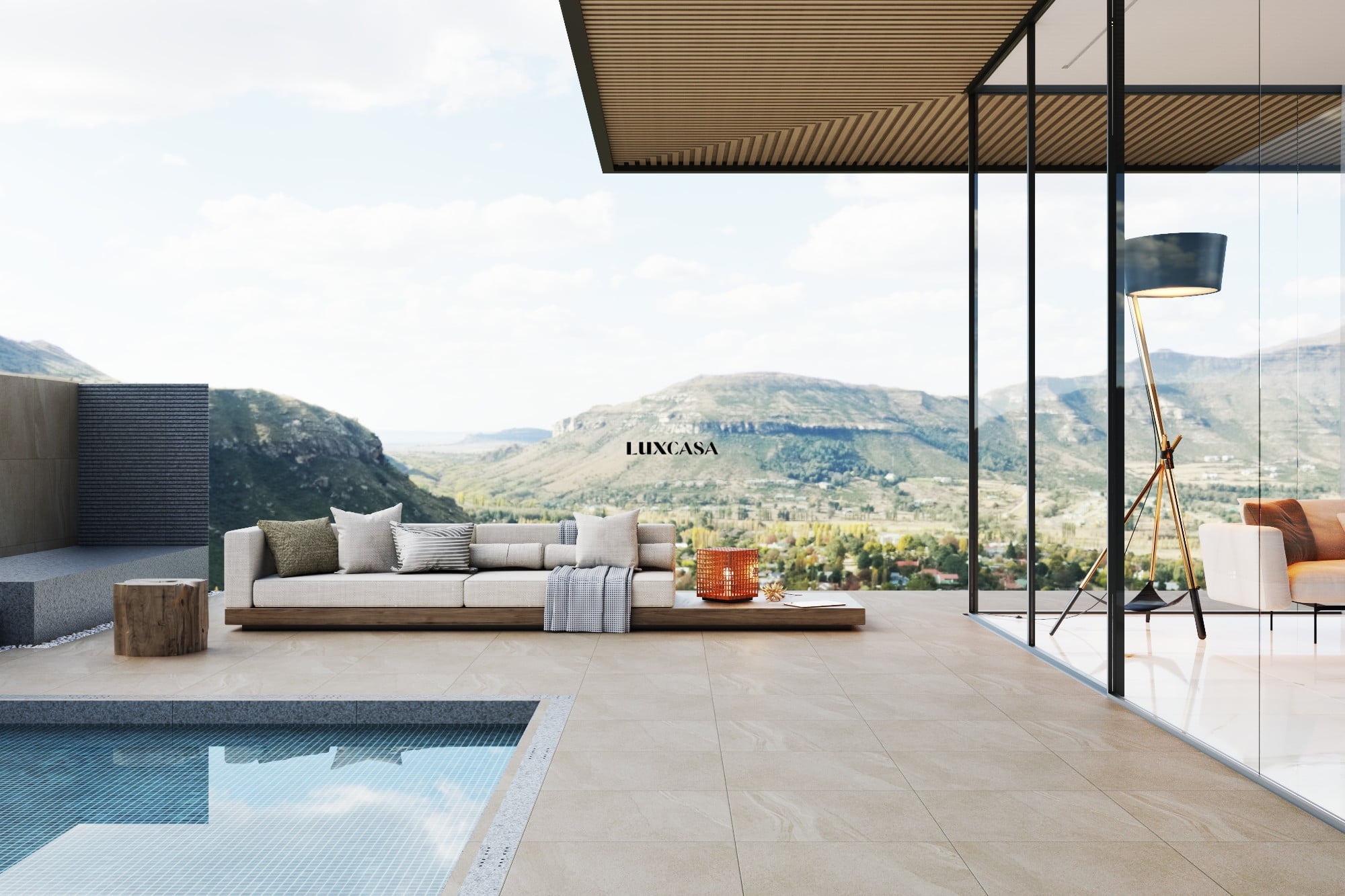 Gạch porcelain 600x600 lát ngoài trời