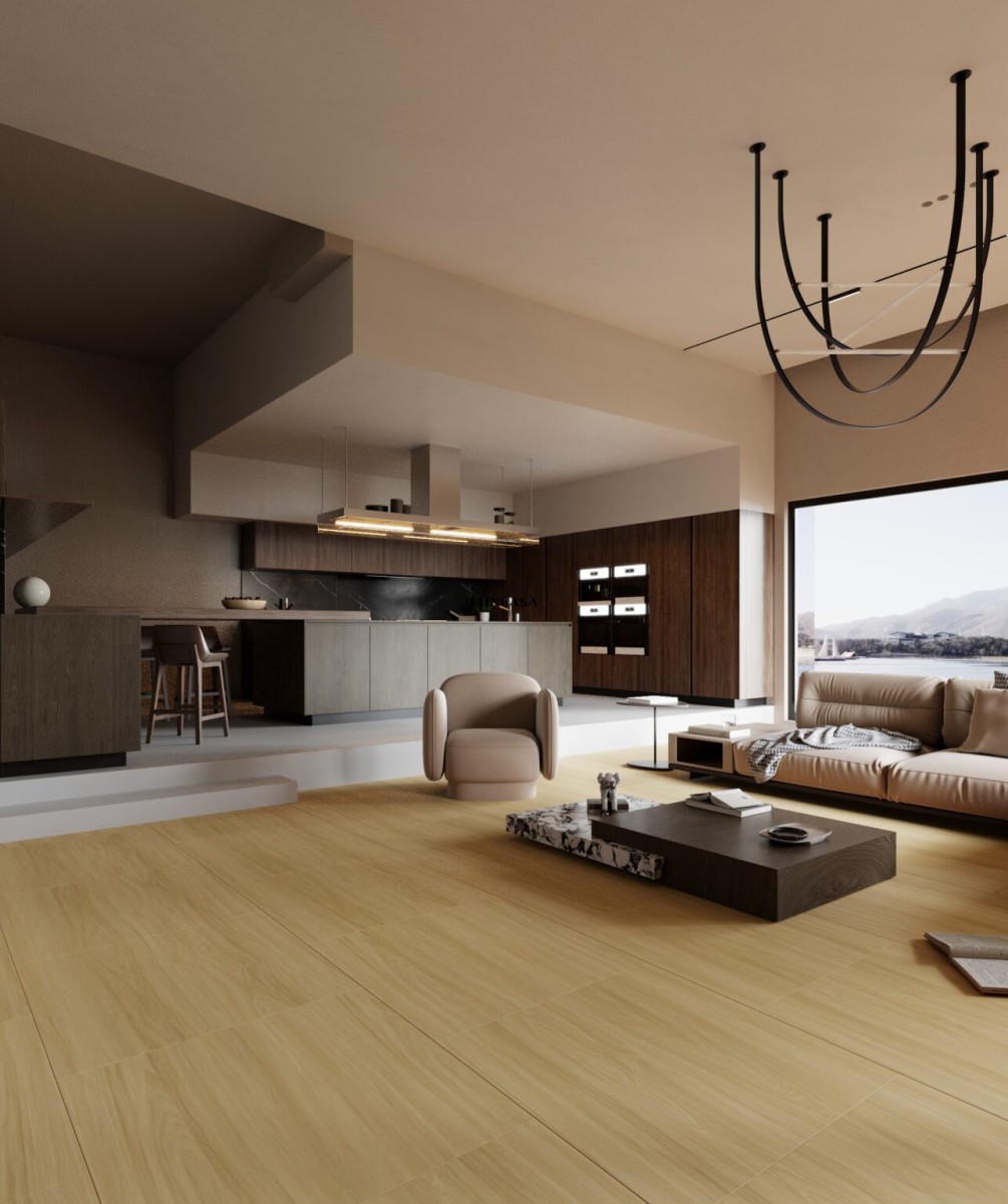 Gạch porcelain 800x800 giả gỗ