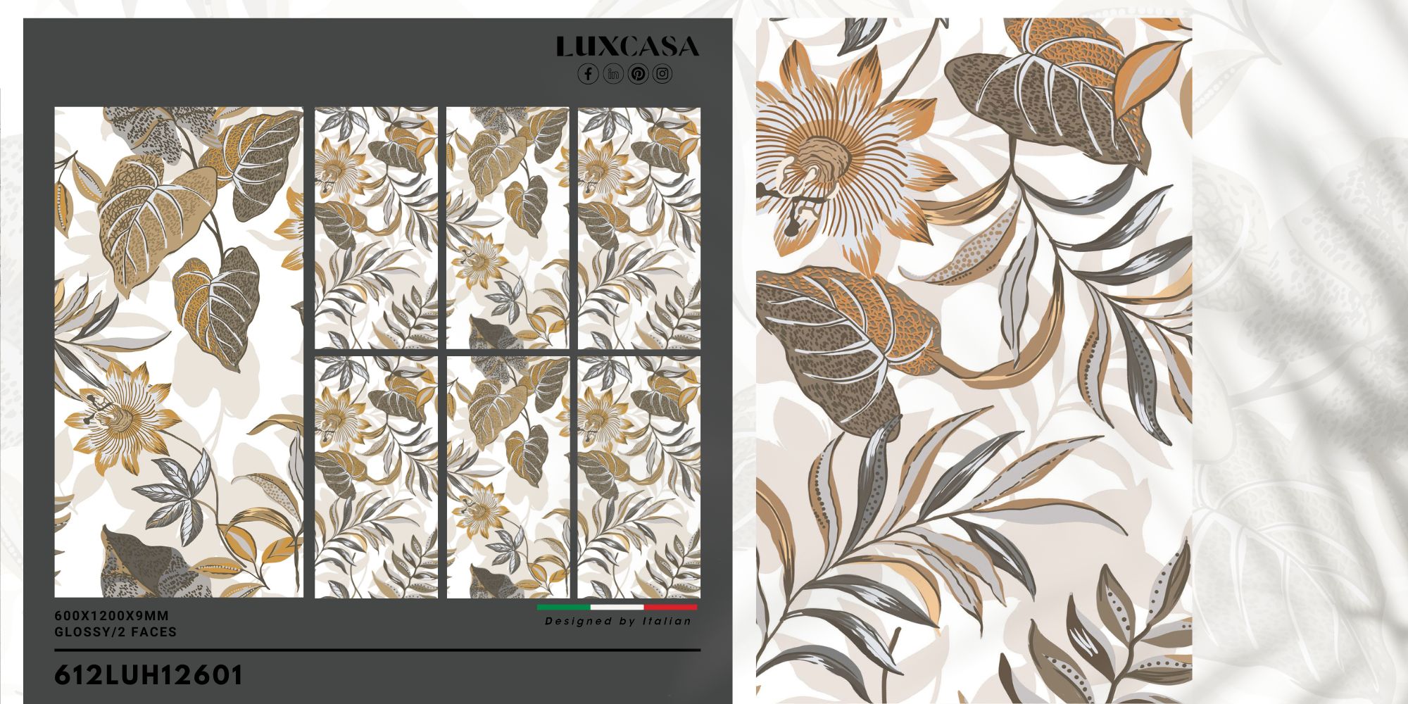 Gạch tranh ốp tường 60×120 612LUH12601