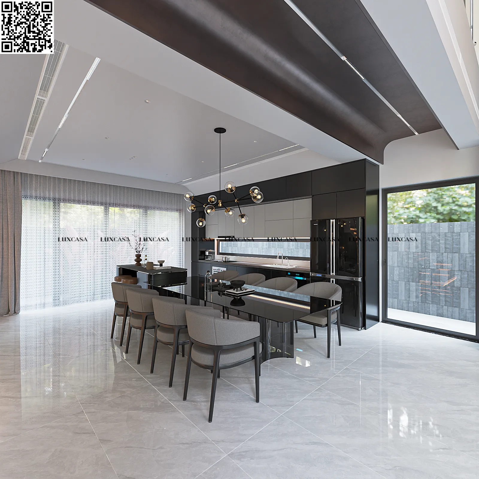 Gạch vân đá bóng 60x120 612LU66B01