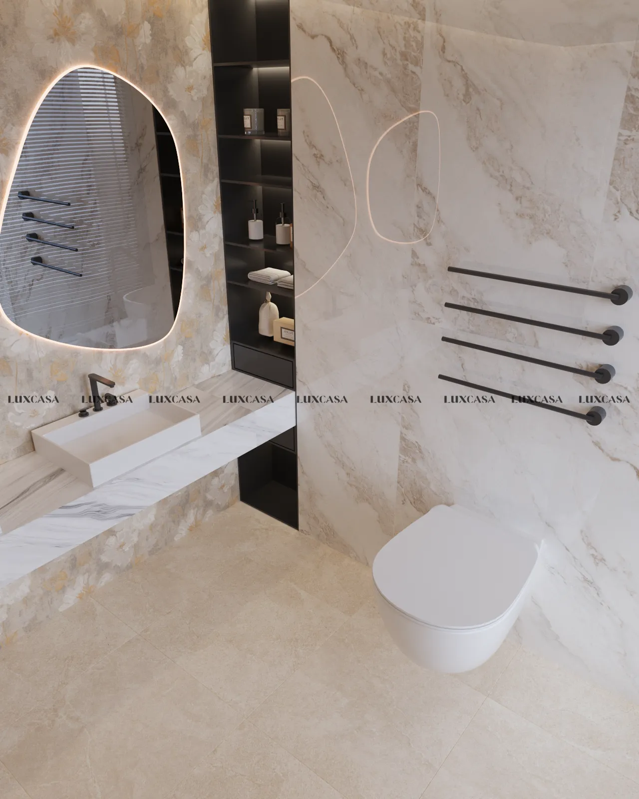 Gạch vân đá bóng 60x120 612LU6787