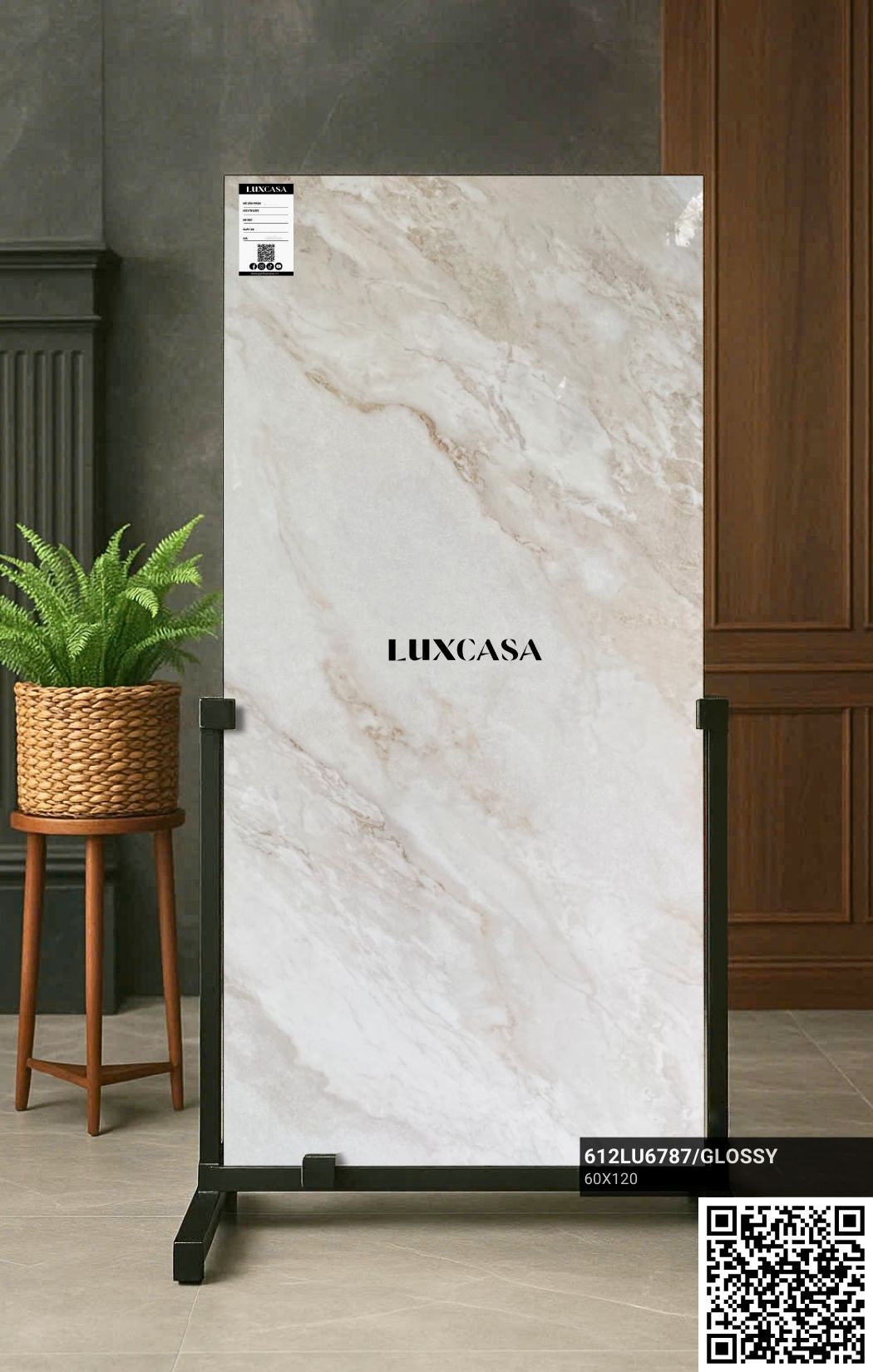 Gạch vân đá bóng 60x120 612LU6787