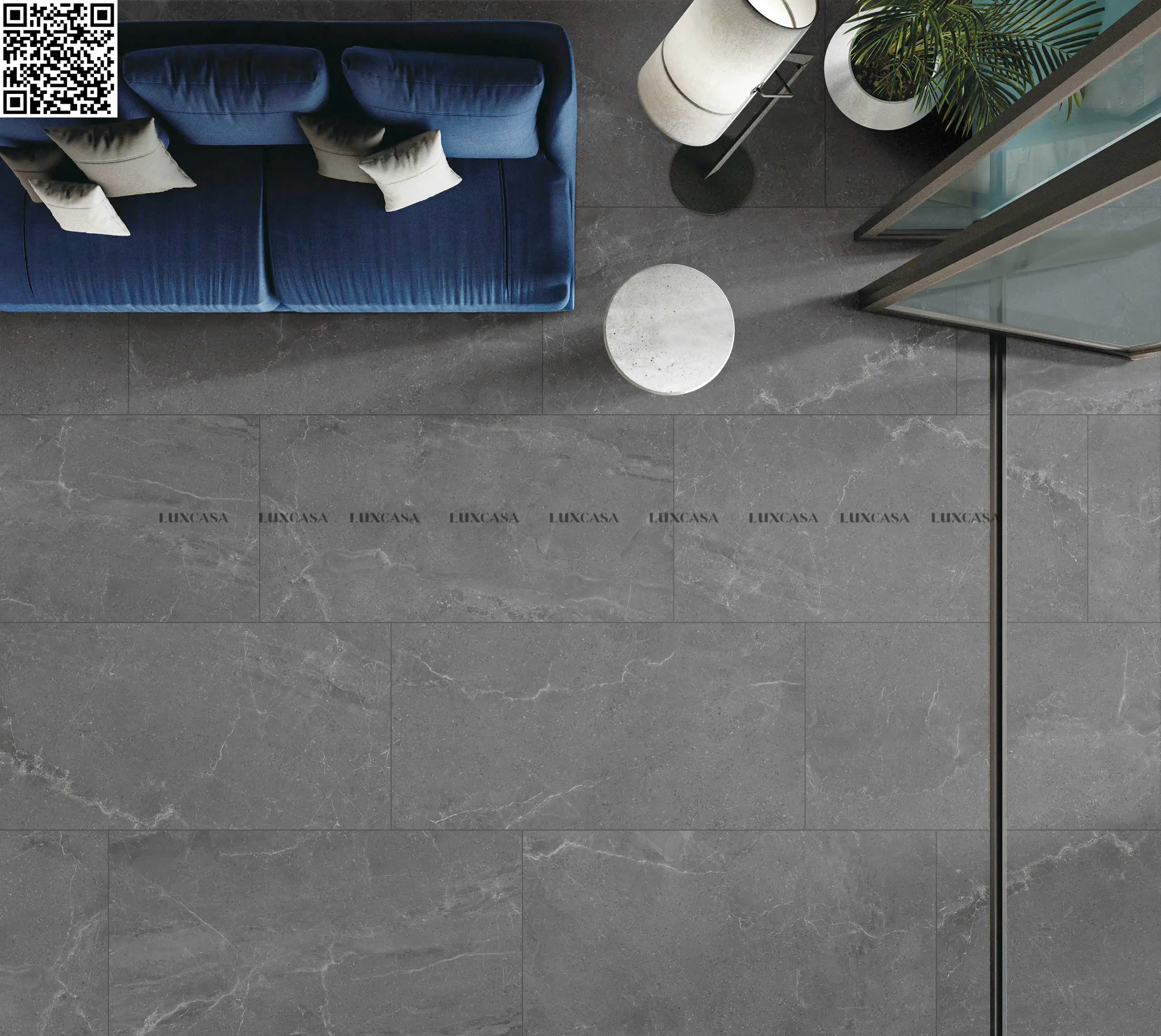 Gạch xám đen 60x120 612LU126189M