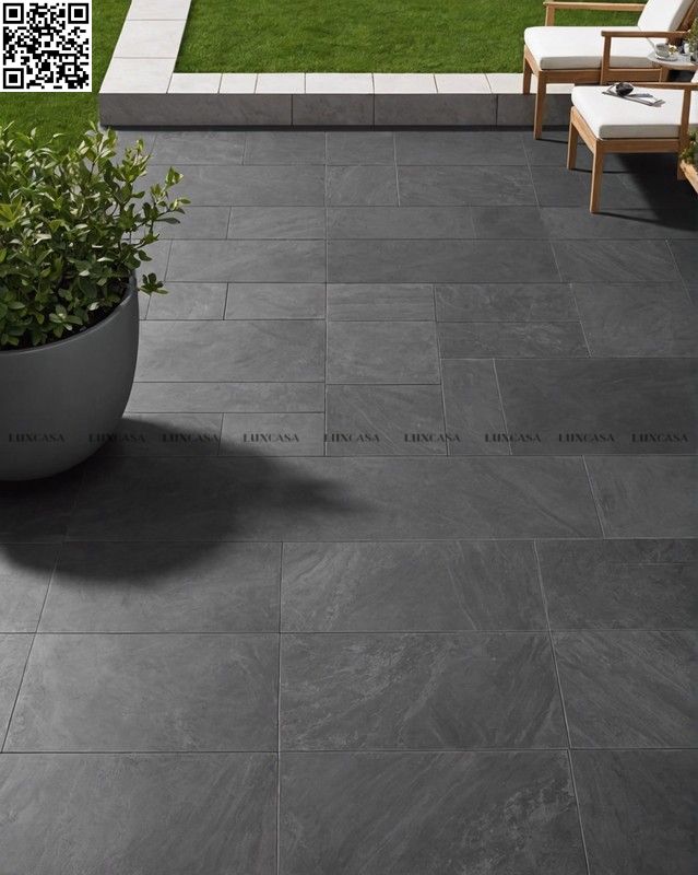 Đá bazan đen 30x60 lát sân vườn đẹp